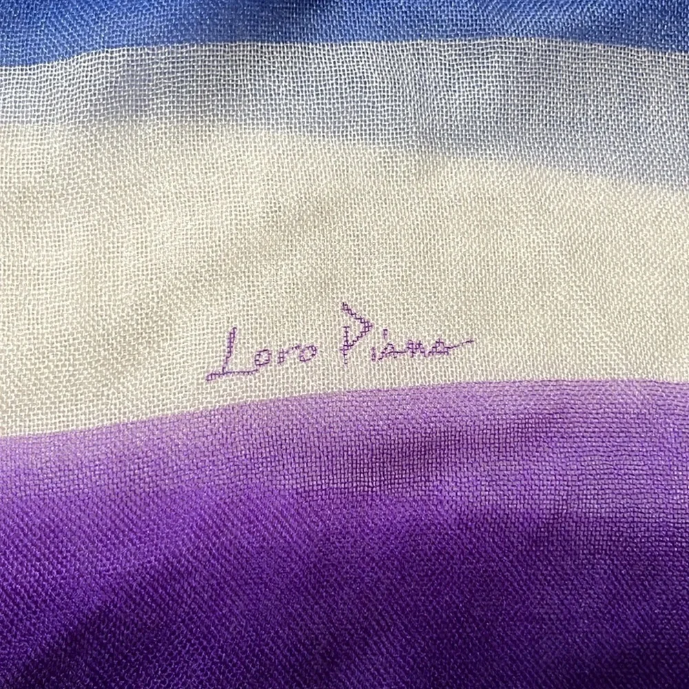 LORO PIANA  MULTI COLORED SCARF